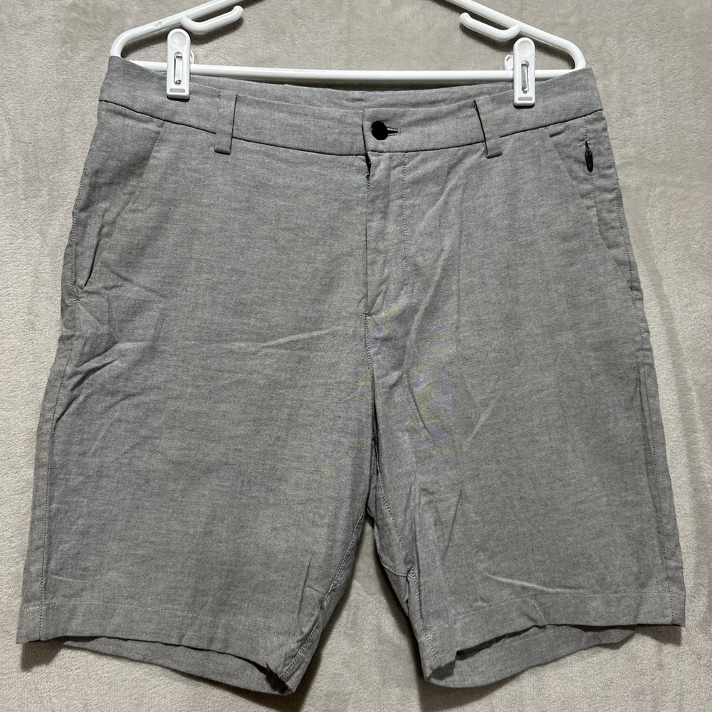 Lululemon‎ Mens Commission Shorts Grey Size 31 8.5" Inseam